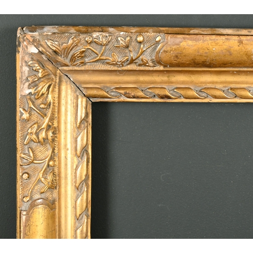 526 - 17th Century English School. A Carved Giltwood Lely Panel Frame, rebate 10.75