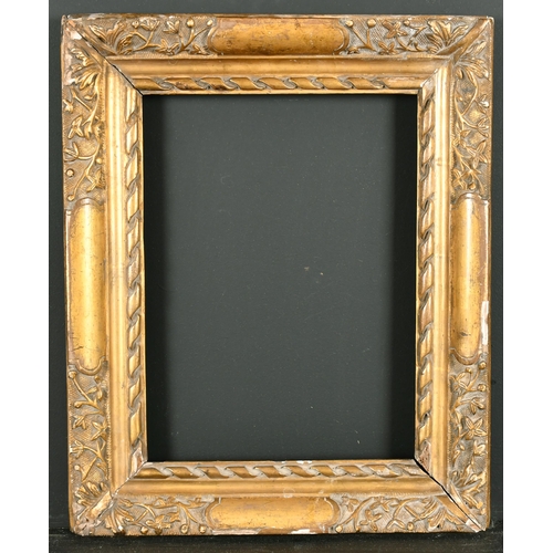 526 - 17th Century English School. A Carved Giltwood Lely Panel Frame, rebate 10.75