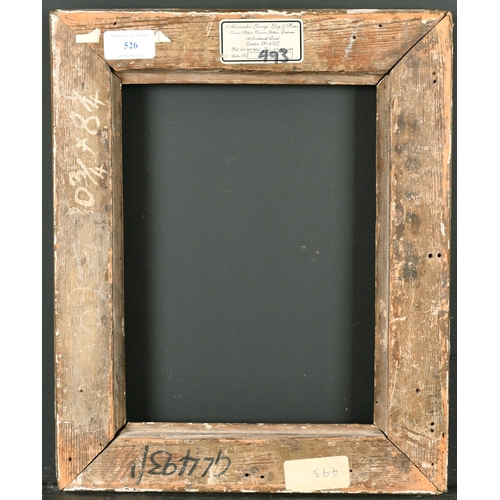 526 - 17th Century English School. A Carved Giltwood Lely Panel Frame, rebate 10.75