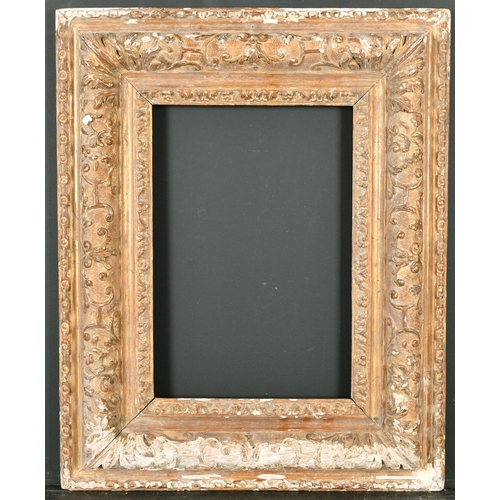 527 - Early 17th Century French School. A Louis XIII Carved Giltwood Moulded Frame, rebate 10.75