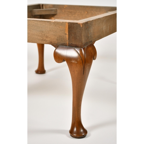 538 - Alexander G Ley & Son. A Reproduction Pair of Carved Stools, (no upholstery) height 14