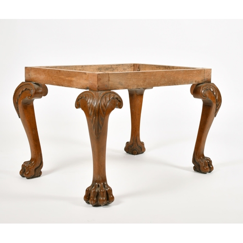 539 - Alexander G Ley & Son. A Reproduction Carved Stool, (no upholstery), height 16