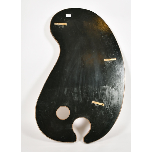 540 - Alexander G Ley & Son. A Wooden Sign 'Open Exhibition', on a wooden shaped palette, 40