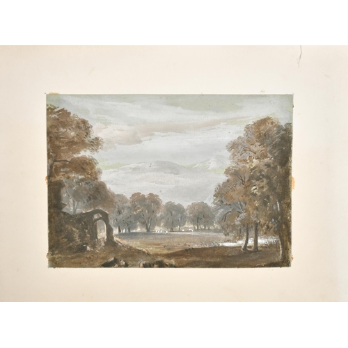 85 - 19th Century English School. A Derbyshire Landscape, Watercolour, Unframed 4.75