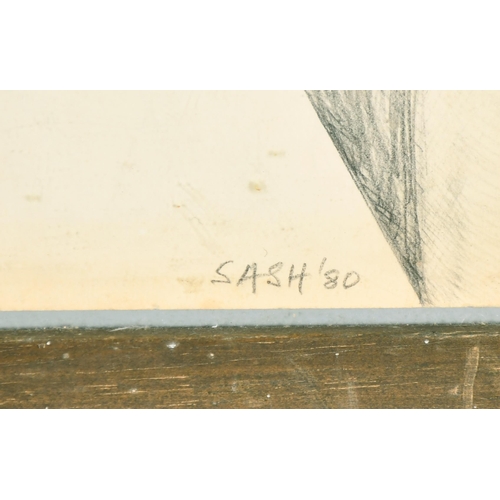 263 - Cecily Sash (1924-2019) South African. Untitled, Pencil, Signed and dated '80, 23.25