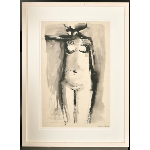 340 - Henry Cliffe (1919-1983) British. Nude Study, Watercolour, Signed and dated '60, 21.75