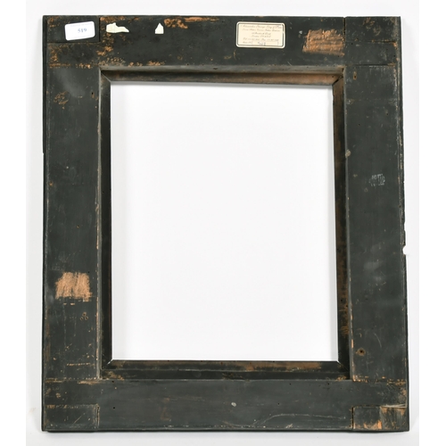 519 - 17th Century Dutch School. A Darkwood Rippled Frame, rebate 15