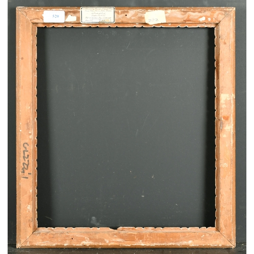 520 - Late 19th Century French School. A Carved Giltwood Drawing Frame, rebate 14.75