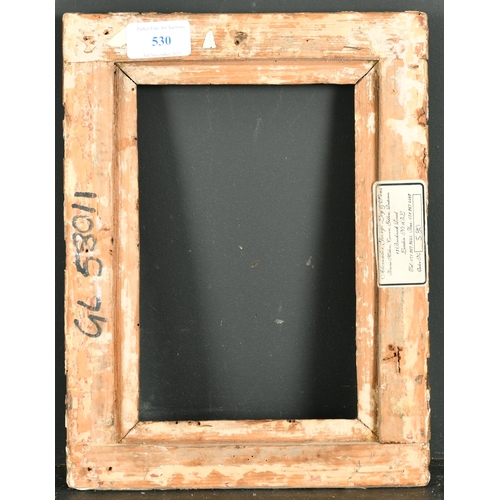 530 - 17th Century Italian School. A Carved Giltwood Leaf Frame, rebate 8.5