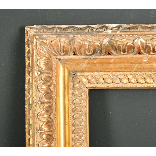 533 - 17th Century French School. A Carved Giltwood Louis XIII Frame, rebate 6.5