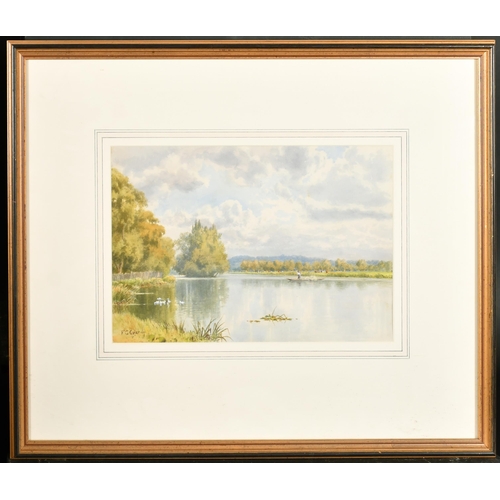 79 - Francis George Coleridge (1838-1923) British. 'Above Shiplake', Watercolour, Signed, and inscribed o... 