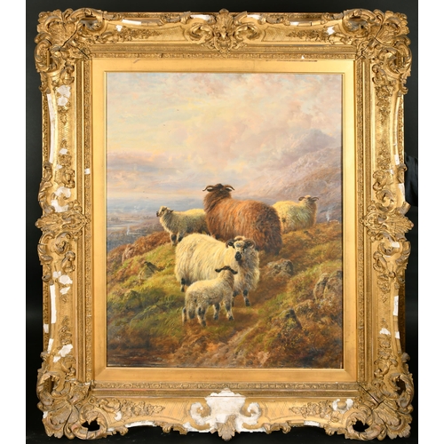 118 - Robert Watson (1865-1916) British. Sheep in a Highland Landscape, Oil on canvas, Signed and dated 19... 