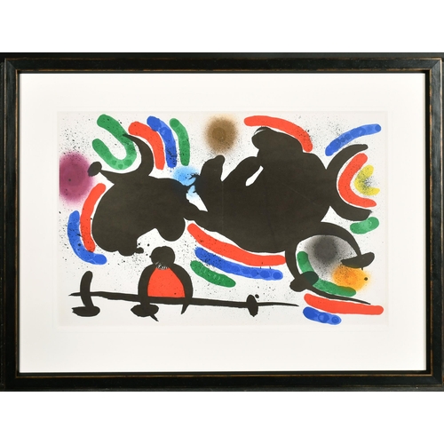 181 - Joan Miro (1893-1983) Spanish. Untitled, Lithograph, Inscribed on a label verso, 12.5