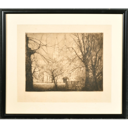 325 - Early 20th Century English School. 'Winchester Cathedral', Etching, 6