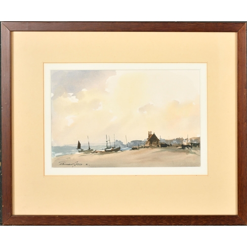 360 - Edward Wesson (1910-1983) British. A Beach Scene, Watercolour, Signed, 5.75