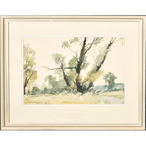 362 - Edward Wesson (1910-1983) British. A River Landscape, Watercolour, Signed, 9