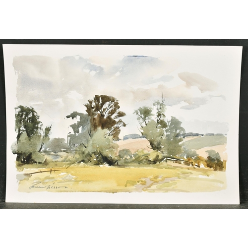 363 - Edward Wesson (1910-1983) British. A Country Lane, Watercolour, Signed in pencil, Unframed 13