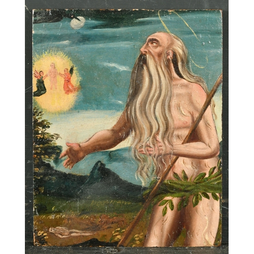 37 - 19th Century Spanish School. St Jerome in the Wilderness, Oil on panel, Unframed 8