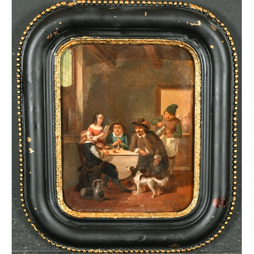 38 - P G Hamaer (19th Century) European. Figures in a Tavern, Oil on panel, Signed and dated 1856, 10.75