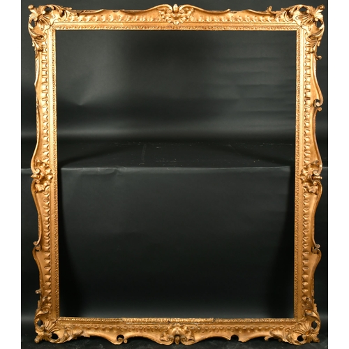 442 - 18th Century English School. A Carved Giltwood Frame, with swept and pierced centres and corners, re... 