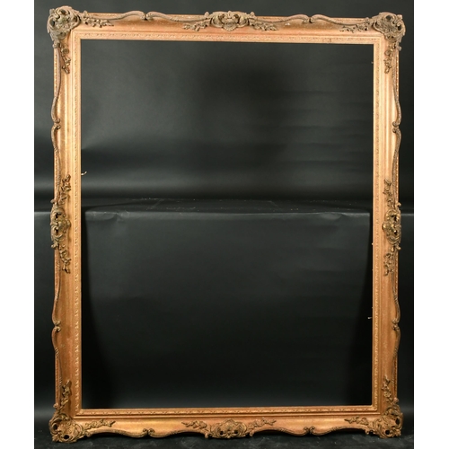 444 - 20th Century English School. A Gilt Composition Frame, with swept and pierced centres and corners, r... 