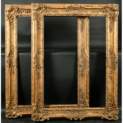 448 - Early 20th Century English School. A Fine Pair of Carved Giltwood French Duveen Style Frames, with s... 