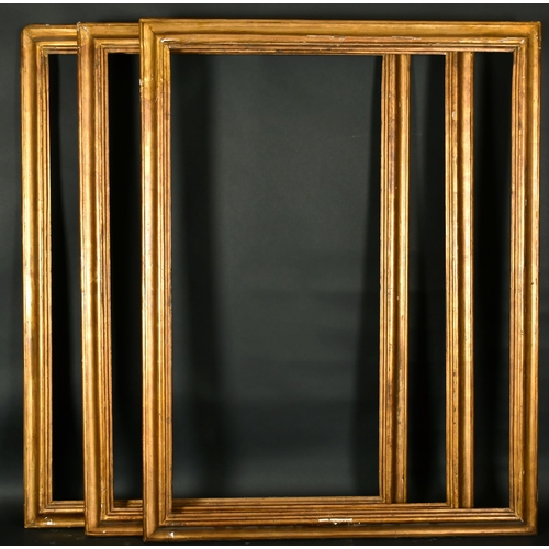 456 - 19th Century Italian School. A Set of Three Gilt Composition Frames, rebate 38.5