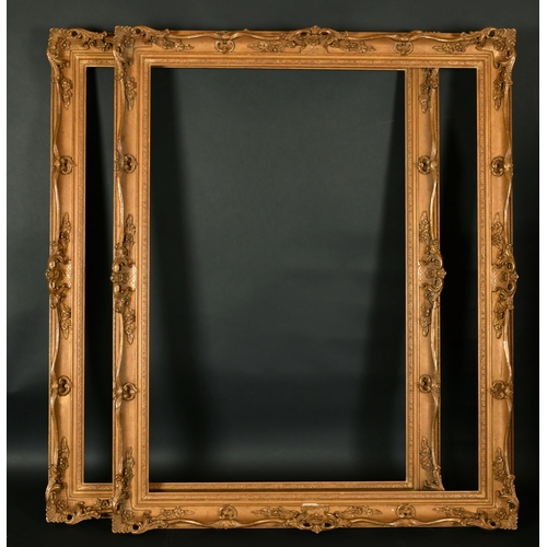 461 - 19th Century English School. A Pair of Gilt Composition Frames, with swept and pierced centres and c... 