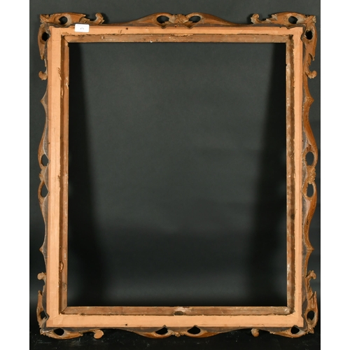 471 - Late 18th Century English School. A Stripped Carved Wood Frame, with swept and pierced centres and c... 