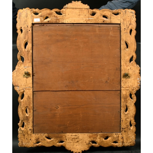 478 - Early 19th Century Italian School. A Carved Giltwood Florentine Frame, with inset mirror glass, reba... 