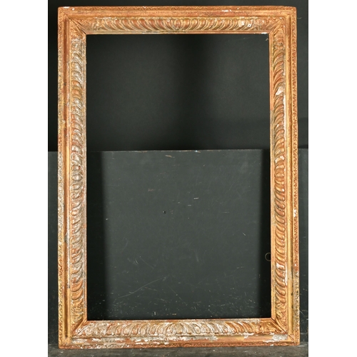 481 - Late 18th Century English School. A Carved Silver Wood Frame (overpainted with gilt), rebate 28