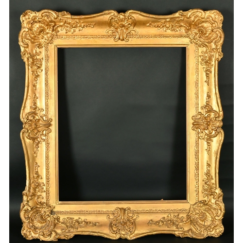 483 - 19th Century English School. A Gilt Composition Frame with swept centres and corners, rebate 25.5