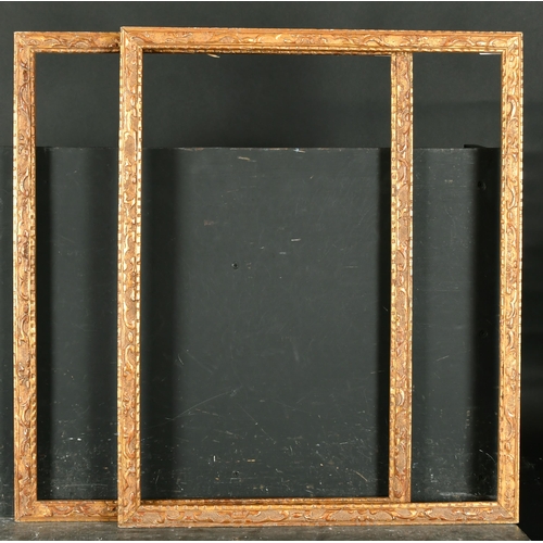 489 - 19th Century French School. A Pair of Carved Giltwood Frames, rebate 23