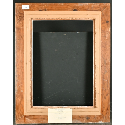 498 - Early 20th Century French School. A Silver Carved Wood Frame, with a painted slip, rebate 18