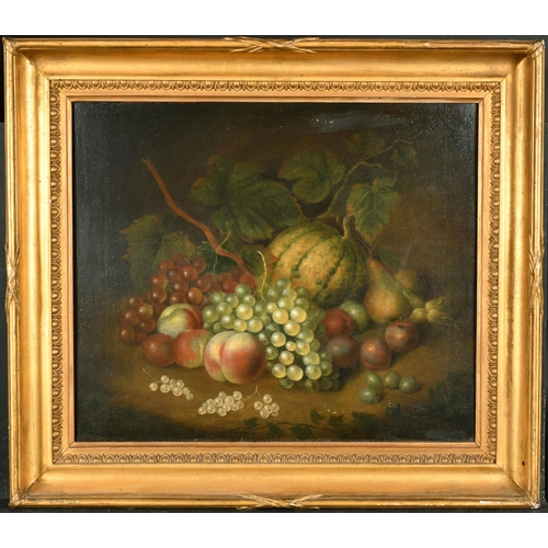 52 - G Gray (Early 19th Century) British. Still Life of Fruit, Oil on panel, Signed, in a fine gilt hollo... 