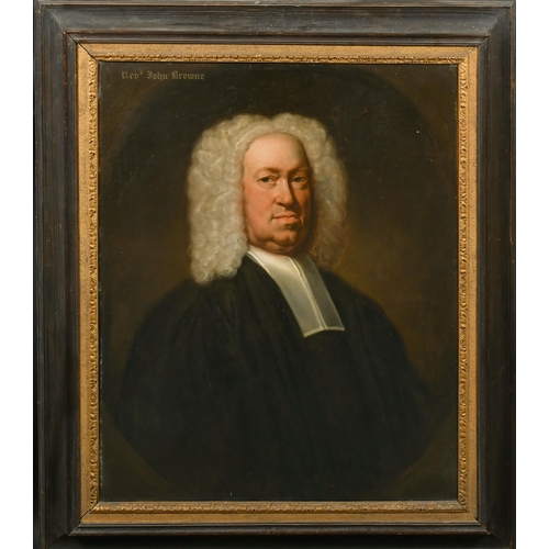 69 - Circle of Henry Pickering (1720-1770) British. Portrait of Revd John Browne of Salperton Park (b.166... 