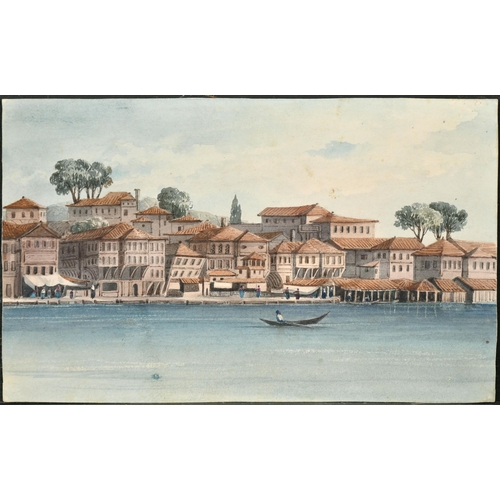 87 - 19th Century English School. A Scene on the Bosphorus, Watercolour, Unframed 5.5