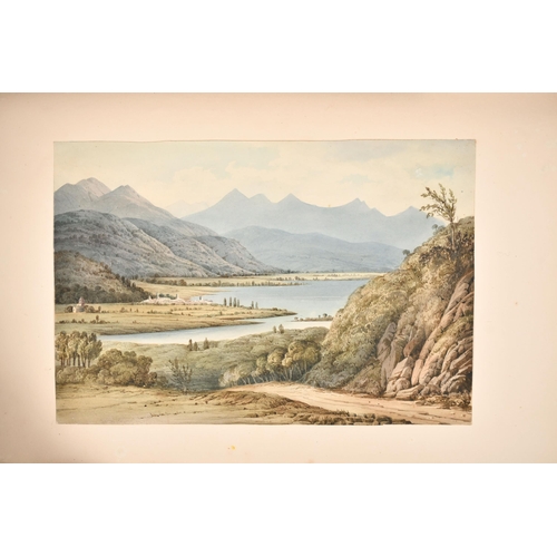 96 - 19th Century English School. An Extensive Mountainous Landscape, Watercolour, 8.75