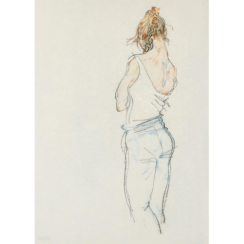 352 - Donald Hamilton Fraser (1929-2009) British. A Ballet Dancer, Chalk, Signed, 23