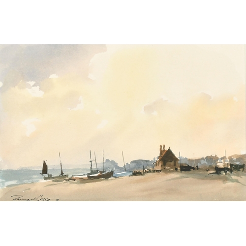 360 - Edward Wesson (1910-1983) British. A Beach Scene, Watercolour, Signed, 5.75