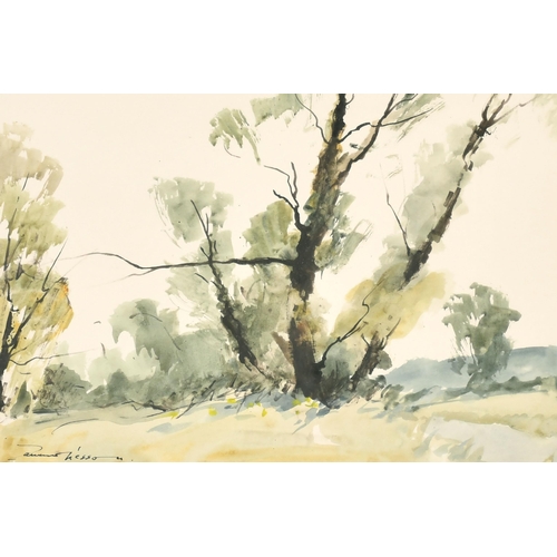 362 - Edward Wesson (1910-1983) British. A River Landscape, Watercolour, Signed, 9