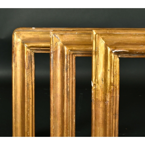 456 - 19th Century Italian School. A Set of Three Gilt Composition Frames, rebate 38.5