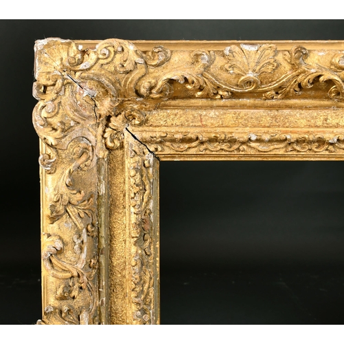 457 - 18th Century French School. A Carved Giltwood Frame, rebate 38.5