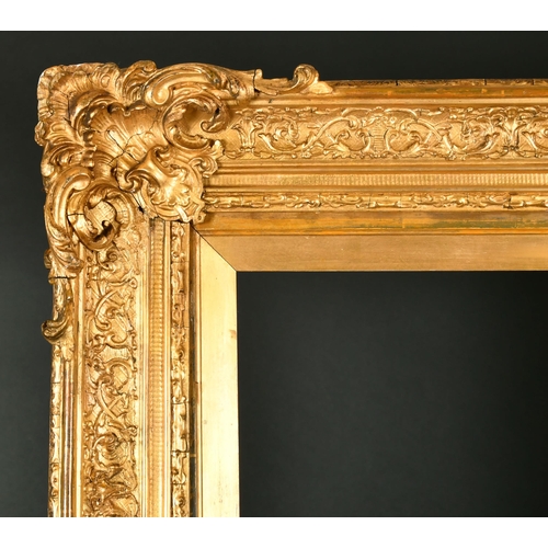 463 - 19th Century English School. A Gilt Composition Frame, with swept corners, rebate 36