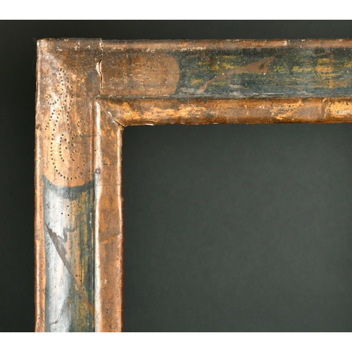 467 - 17th Century Italian School. A Gilt and Painted Frame, rebate 33