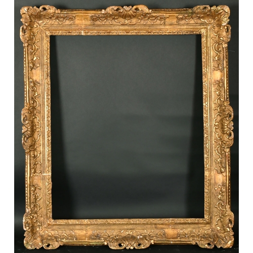 472 - 18th Century French School. A Carved Giltwood Louis Frame, with swept and pierced centres and corner... 