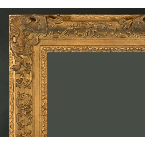 474 - 19th Century English School. A Gilt Composition Frame, with swept and pierced centres and corners, w... 