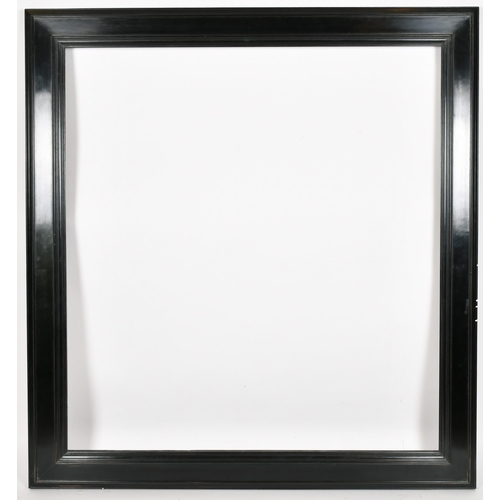 283 - John Davies Framing. A Reproduction Dutch Black Flat Cabinet Frame, rebate 45