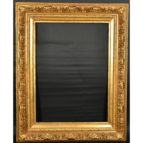 303 - 19th Century French School. A Gilt Composition Barbizon Frame, with a later slip, rebate 36.25