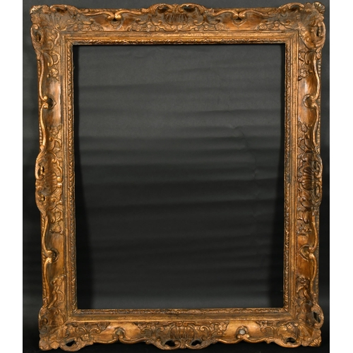 311 - Early 18th Century French School. A Carved Giltwood and Painted Louis XIV Frame, rebate 32